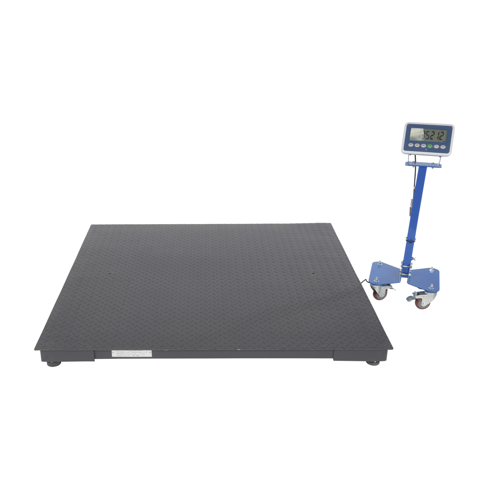 Vestil Steel Low Profile Floor Scale 60 In. x 60 In. 4,000 Lb. Capacity Black